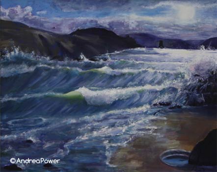 Andrea Power Dingle Artist Wild Water Doonsheane