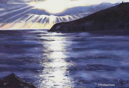 Surprise Sunset   by Andrea Power Dingle Artist on the Wild Atlantic Way