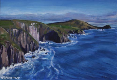 Looking East From Bin Ban Head by Andrea Power Dingle Artist on the Wild Atlantic Way