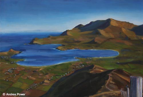 View from the Top: Cruach Mharthain by Andrea Power Dingle Artist on the Wild Atlantic Way