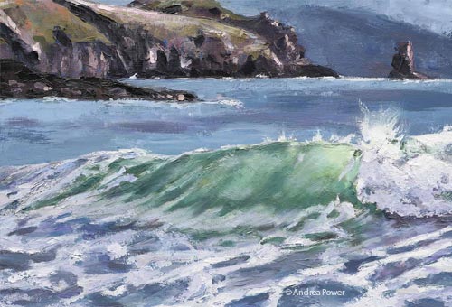 Rogue Wave Doonsheane by Andrea Power Dingle Artist on the Wild Atlantic Way