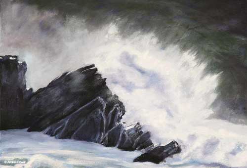 Rock Splash by Andrea Power Dingle Artist on the Wild Atlantic Way