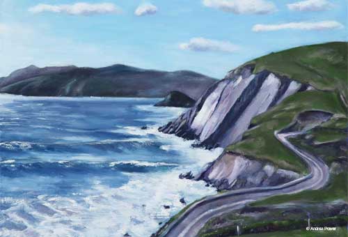 Almost Calm at Coumeenole by Andrea Power Dingle Artist on the Wild Atlantic Way