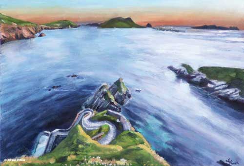 Evening Trip to the Blasket Islands by Andrea Power Dingle Artist on the Wild Atlantic Way