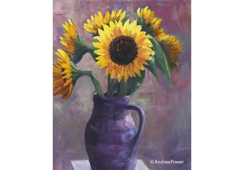 Sunflowers by Andrea Power Dingle Artist on the Wild Atlantic Way
