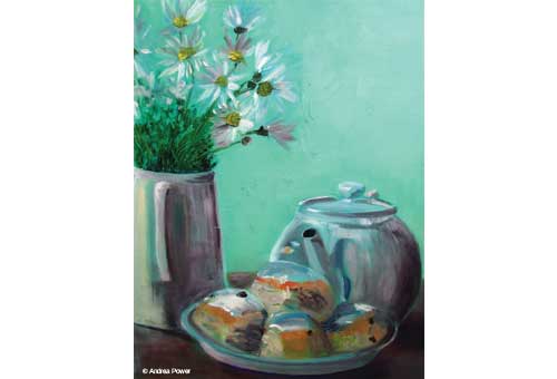 Summertime Teatime with Scones by Andrea Power Dingle Artist on the Wild Atlantic Way