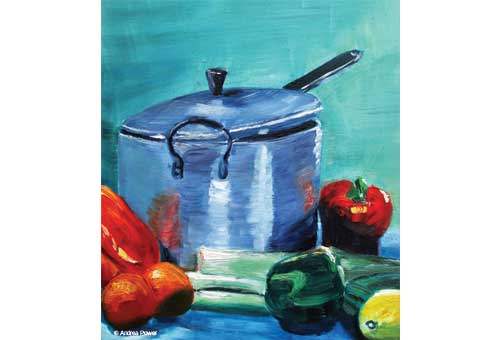 Vegetable Soup by Andrea Power Dingle Artist on the Wild Atlantic Way